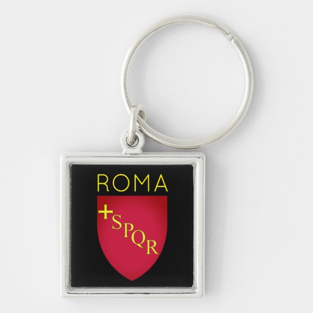 Porte-clés Armoiries de la ville de Rome, Italie (Devant)