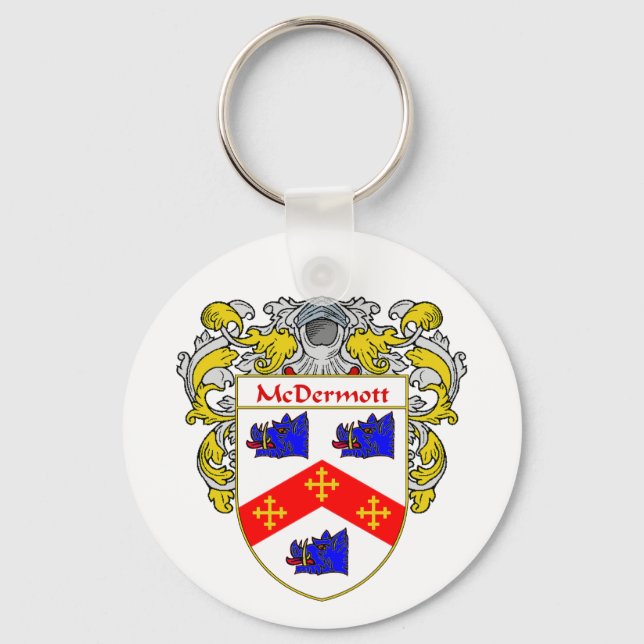 Porte-clés Armoiries de McDermott (moulées) (Recto)