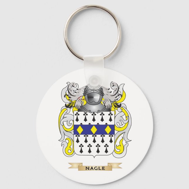 Porte-clés Armoiries de Nagle (crête de famille) (Recto)