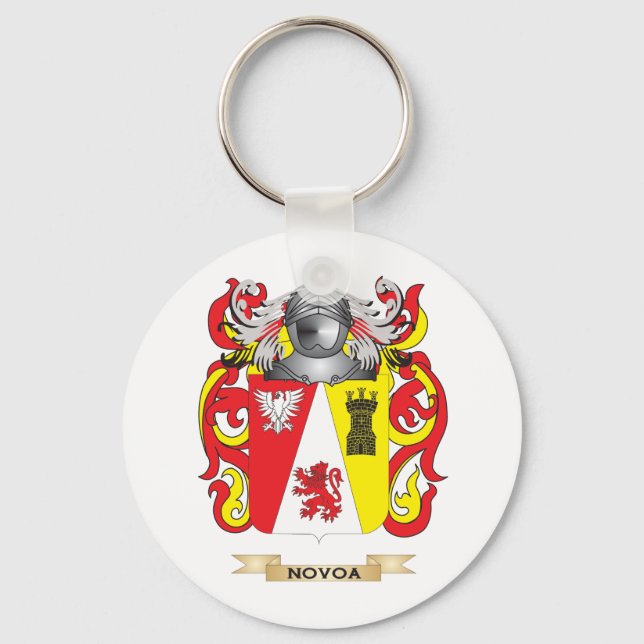 Porte-clés Armoiries de Novoa (crête de famille) (Recto)