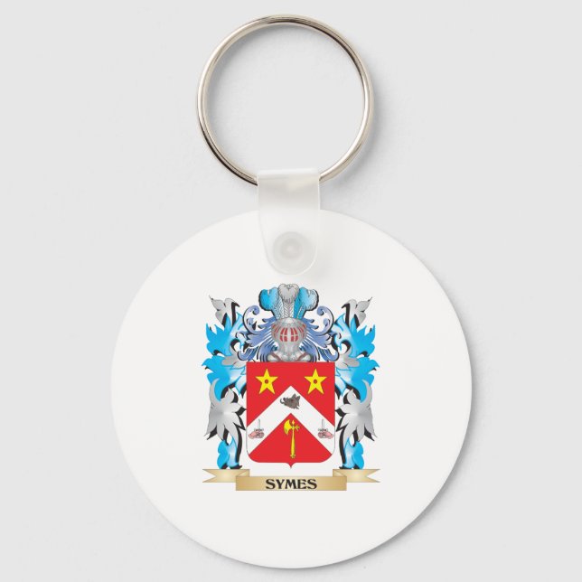 Porte-clés Armoiries de Symes - Armoiries de famille (Recto)