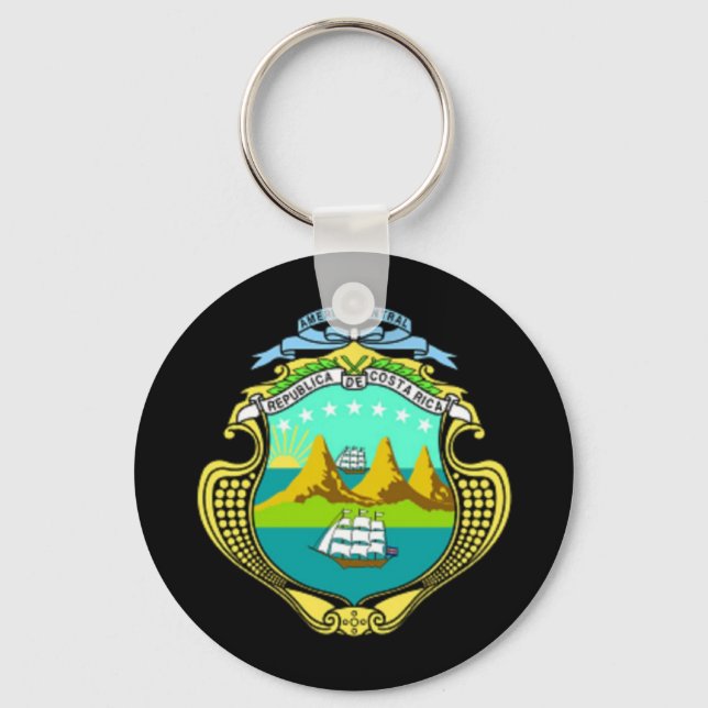 Porte-clés Armoiries du Costa Rica (Recto)