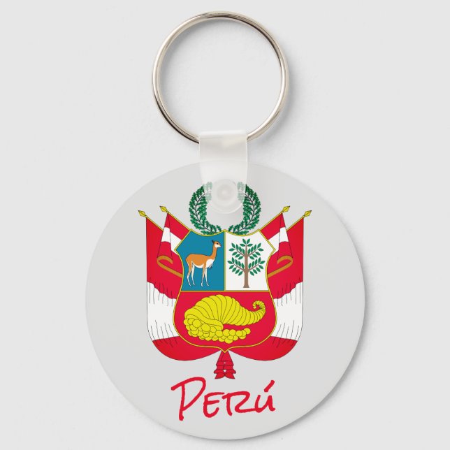 Porte-clés Armoiries du Pérou (Recto)