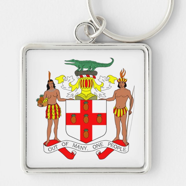 Porte-clés Armoiries jamaïcaines (Devant)