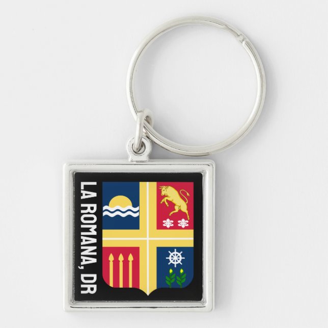 Porte-clés Armoiries - La Romana, République Dominicaine (Devant)