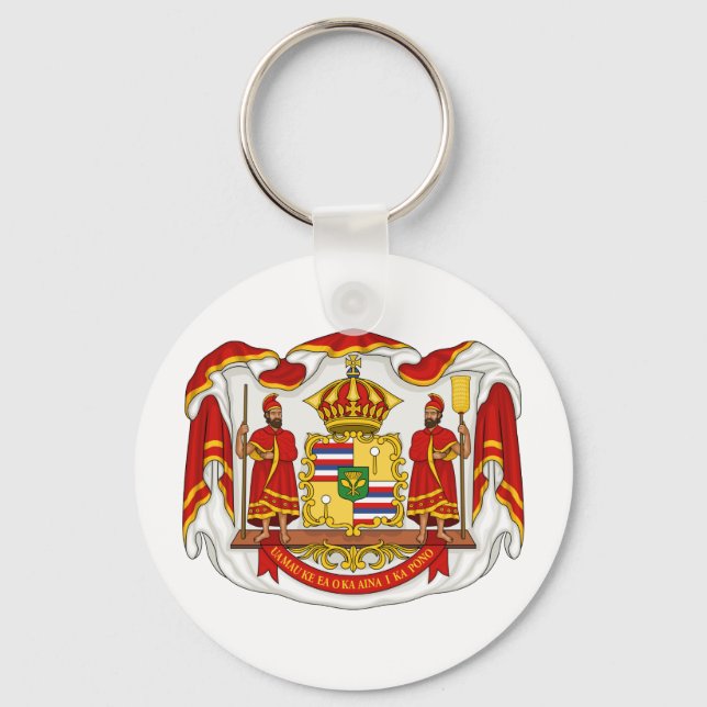 Porte-clés Armoiries royales du royaume d'Hawaï (Recto)
