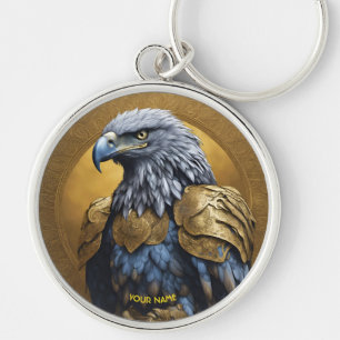 Porte-clés Armure d'aigle bleu Imaginaire