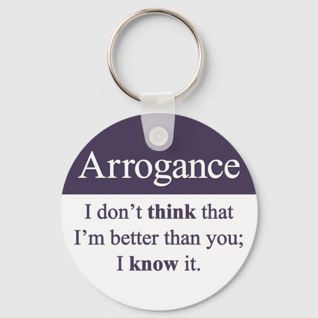 Porte-clés Arrogance (Recto)