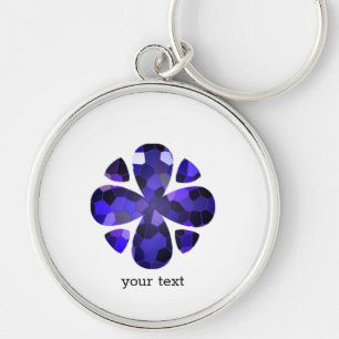 Porte-clés Art couleur, bleu