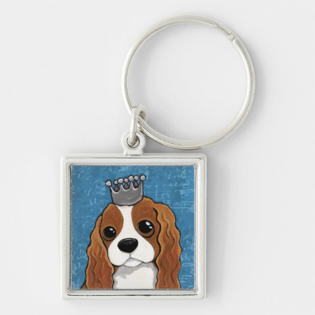 Porte-clés Art de chien de l'épagneul | du Roi Charles (Devant)