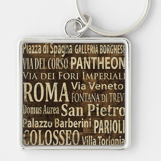 Porte-clés Art de cru de Roma, Italie (Devant)