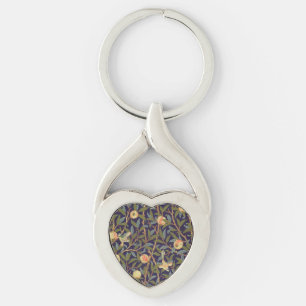 Porte-clés Art de cru d'oiseau et de grenade de William