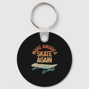 Porte-clés Art de skateboard cool pour hommes femmes Sk