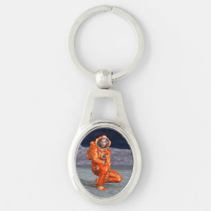 Porte-clés Art du paysage de planète surréaliste voyageur cos