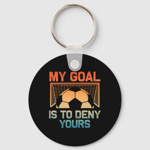 Porte-clés Art Gardien de But de Football Pour Hommes Femmes