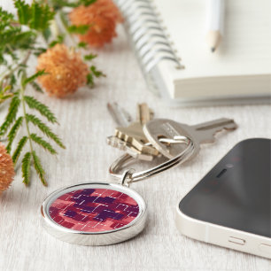 Porte-clés Art géométrique "Cranberry"