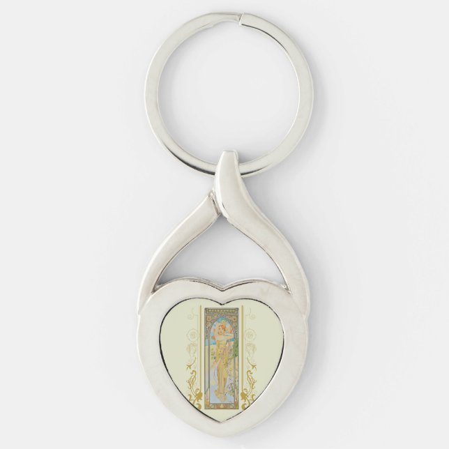 Porte-clés Art Nouveau Alphonse Mucha - La luminosité du jour (Devant)