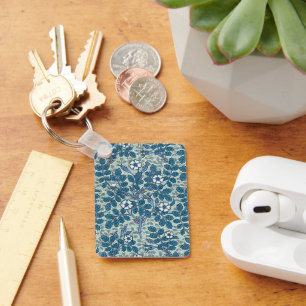 Porte-clés Art Nouveau vintage, fleurs de rose sauvage dans u