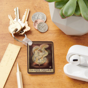 Porte-clés Art Nouveau vintage, La Loie Fuller danseuse moder