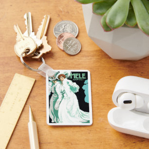 Porte-clés Art Nouveau vintage, mode féminine et fantaisie It