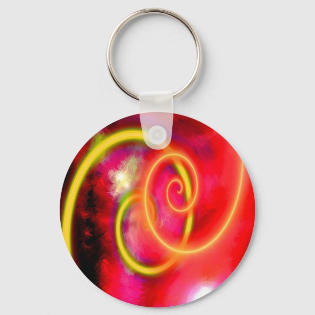 Porte-clés Art numérique Abstrait original (Recto)