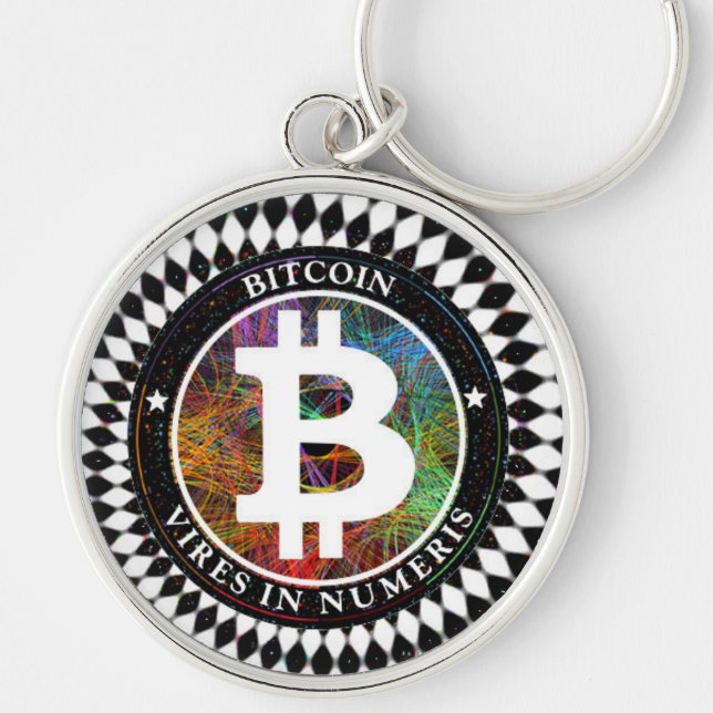 Porte-clés Art numérique de Cryptocurrency de porte - clé de (Devant)