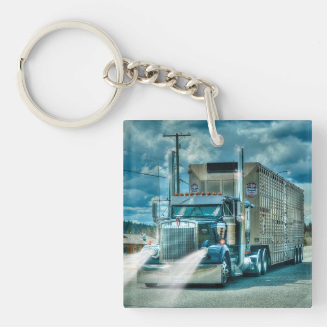 Porte-clés Art pour camions lourds de bétail pour conducteurs (Devant)