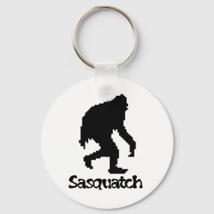 Porte-clés Art Sasquatch de pixel
