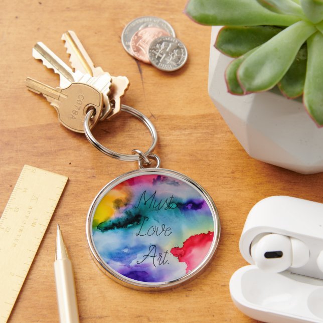 Porte-clés Artisan Creative Splashes de l'aquarelle (Bureau)