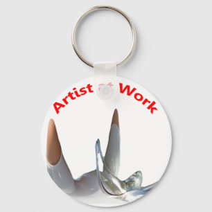 Porte-clés Artiste au travail