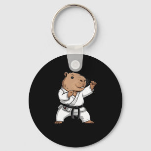 Porte-clés Arts Martiaux Capyra Funny Karate Taekwondo Jiu Ji