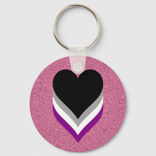 Porte-clés Asexuality orgueil coeur Porte - clé