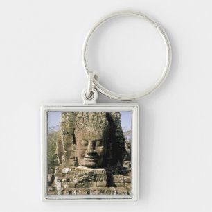 Porte-clés Asie, Cambodge, Siem Reap. Angkor Thom, têtes de