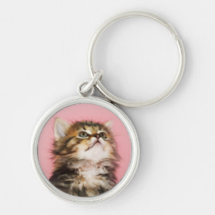 Porte-clés Assez dans le chaton rose