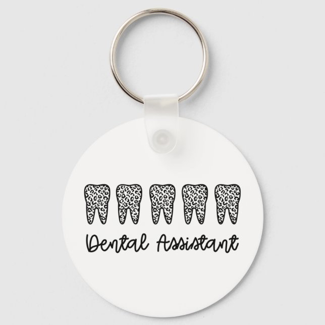 Porte-clés Assistant dentaire | Cadeaux pour dentiste adjoint (Recto)