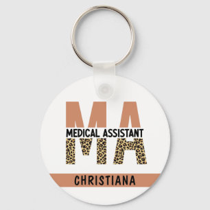 Porte-clés Assistant Médicale MA personnalisé Empreinte de lé
