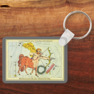 Porte-clés Astrologie Vintage Zodiaque Constellation Sagittai