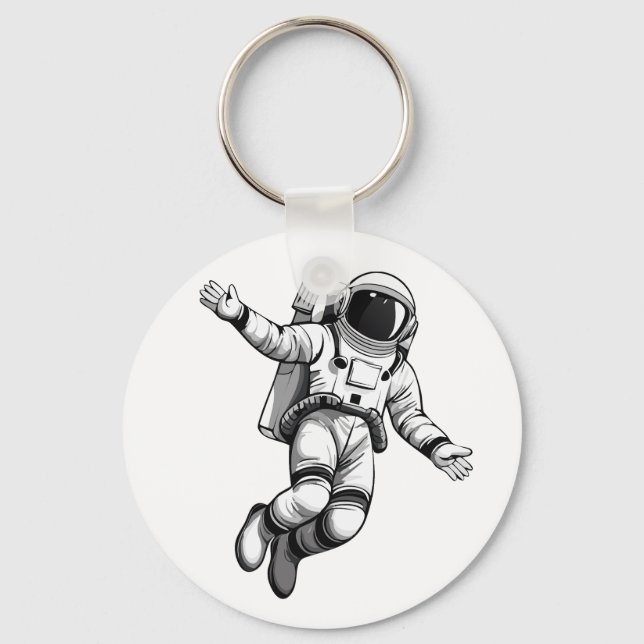 Porte-clés Astronaute dans l'espace (Recto)