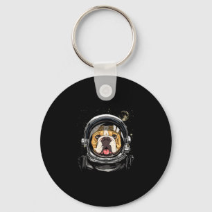 Porte-clés Astronaute spatial américain Bulldog Galaxy Astron