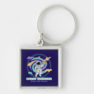 Porte-clés Astronaute vagabond télescope cosmique