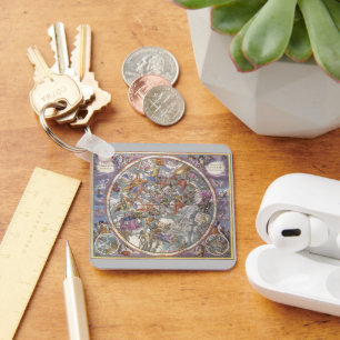 Porte-clés Astronomie Ancienne, Carte des Constellations Chré