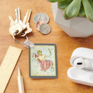 Porte-clés Astronomie vintage, constellation céleste de Céphé