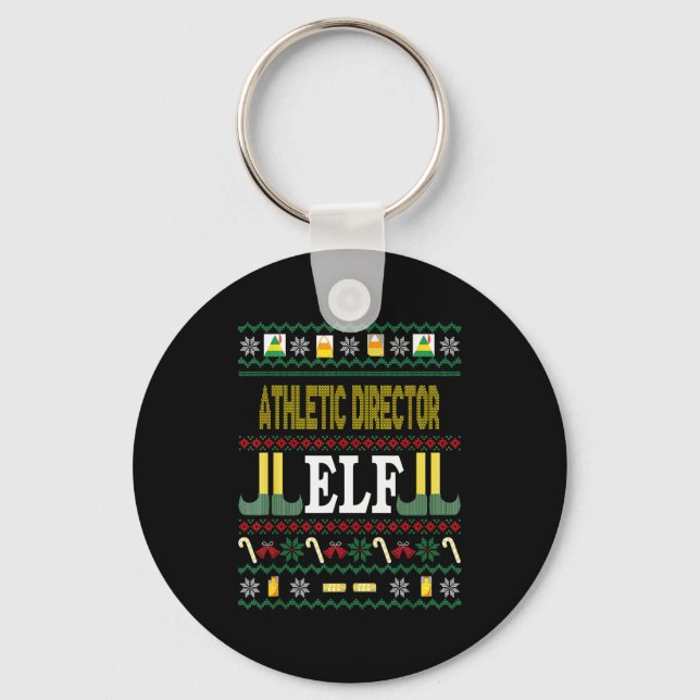 Porte-clés Athletic Director Elf Funny Christmas Gift  (Recto)