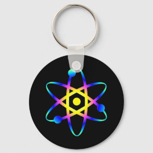 Porte-clés atome de science