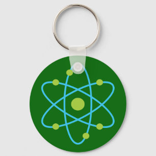 Porte-clés Atome scientifique