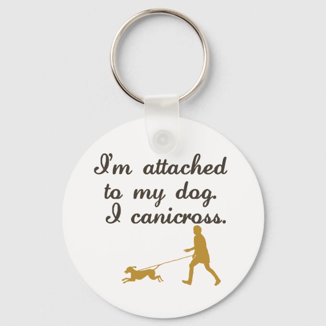 Porte-clés Attaché à mon chien (Recto)