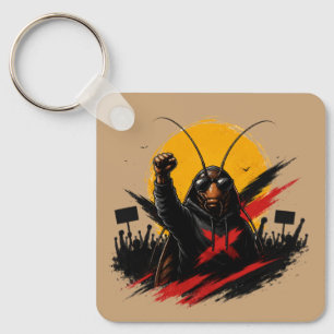 Porte-clés Attache-clé graphique Cafard rebelle