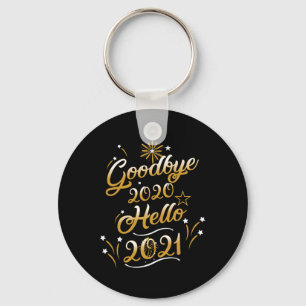 Porte-clés Au revoir 2020 Bonjour 2021 - Bonne Année 2021 