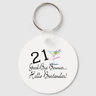 Porte-clés Au revoir barman du videur 21 bonjour
