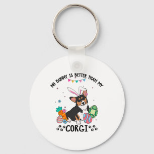 Porte-clés Aucun lapin n'est meilleur que mon chien Corgi tri